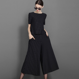 九分裤阔腿裤套装