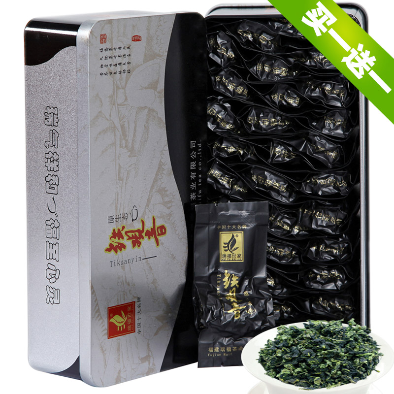 铁观音浓香型 特级安溪铁观音茶叶罐装 乌龙茶秋茶礼盒装250g