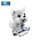 暴雪周边2016暴雪嘉年华魔兽世界白色霜狼毛绒玩具玩偶blizzard