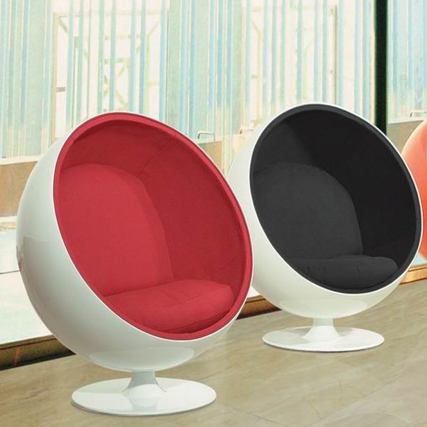 创意设计师太空椅玻璃钢球形音响椅北欧转椅休闲阅读椅ball chair