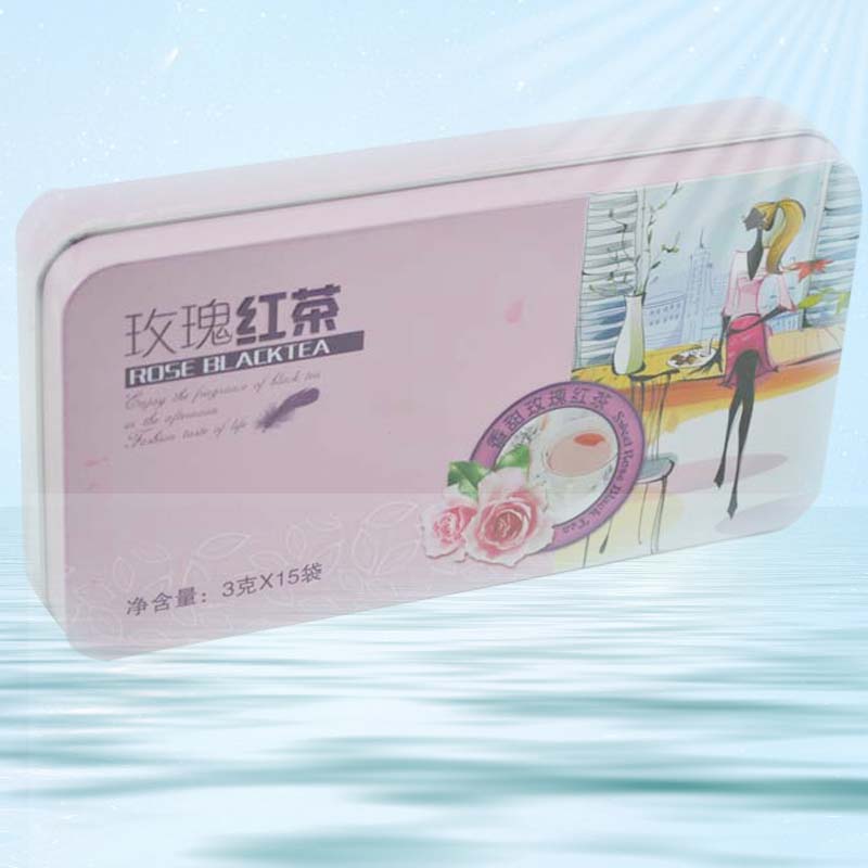 正品川红 红茶玫瑰红茶45g 铁盒女人四季美容养颜茶川红集团 包邮