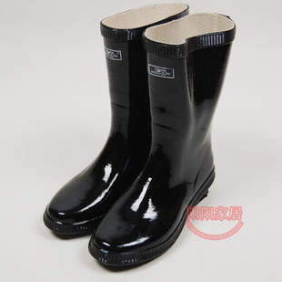 橡胶 上海牌女式雨靴 雨鞋中帮雨靴 中筒雨靴 天然橡胶雨鞋 水鞋