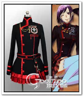 动漫cosplay cos服装定做 dgm 驱魔少年 神田 三代 3代 团服