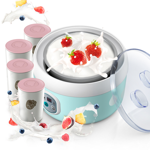 正品酸奶机 小熊 酸奶机不锈钢 陶瓷内胆分杯 正品 SNJ Bear 家用全自动 560_易购街