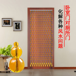 卫生间门帘风水帘厕所田园图片