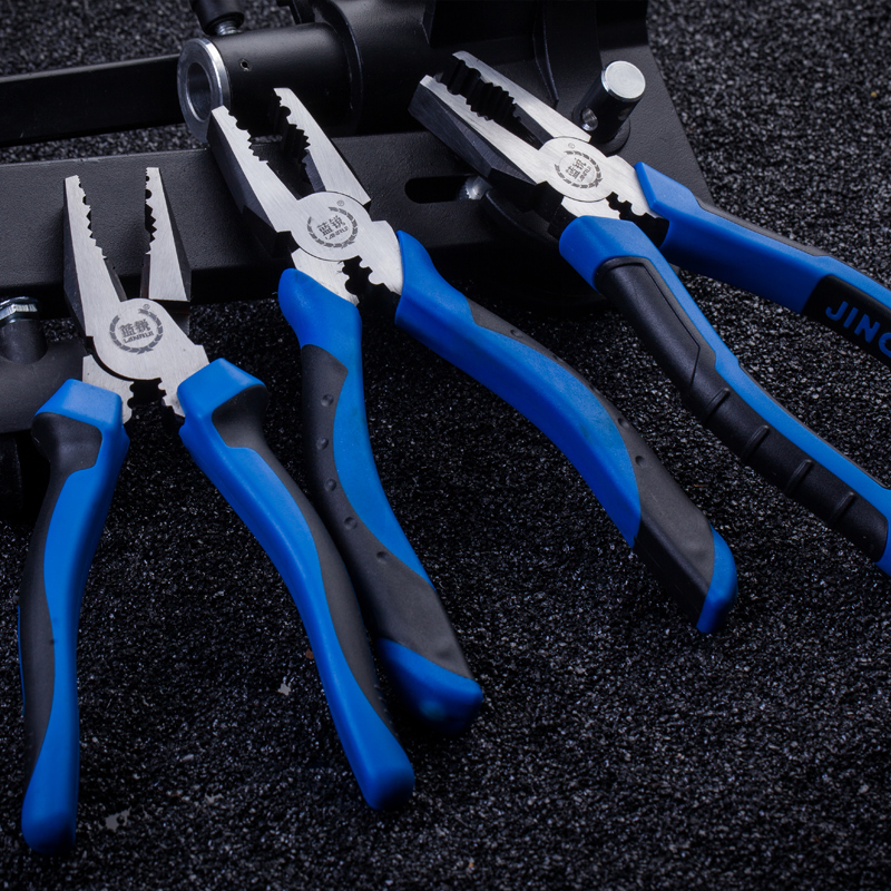 亿鸣工具 钢丝钳6寸8寸工业级钳子老虎钳家用电工拉钢丝省力钳子_不