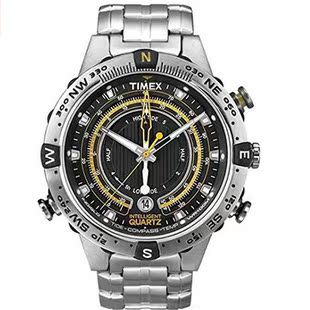 【直购】timex 天美时时尚智能手表 石英温度指南针不锈钢怀表