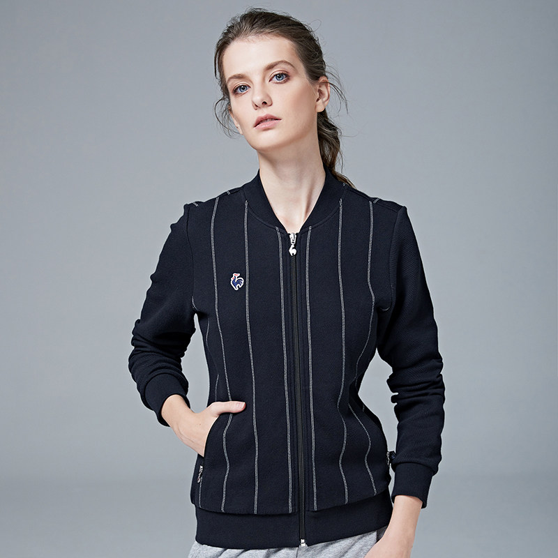 lecoqsportif乐卡克法国公鸡女立领拉链外套cb-5654163