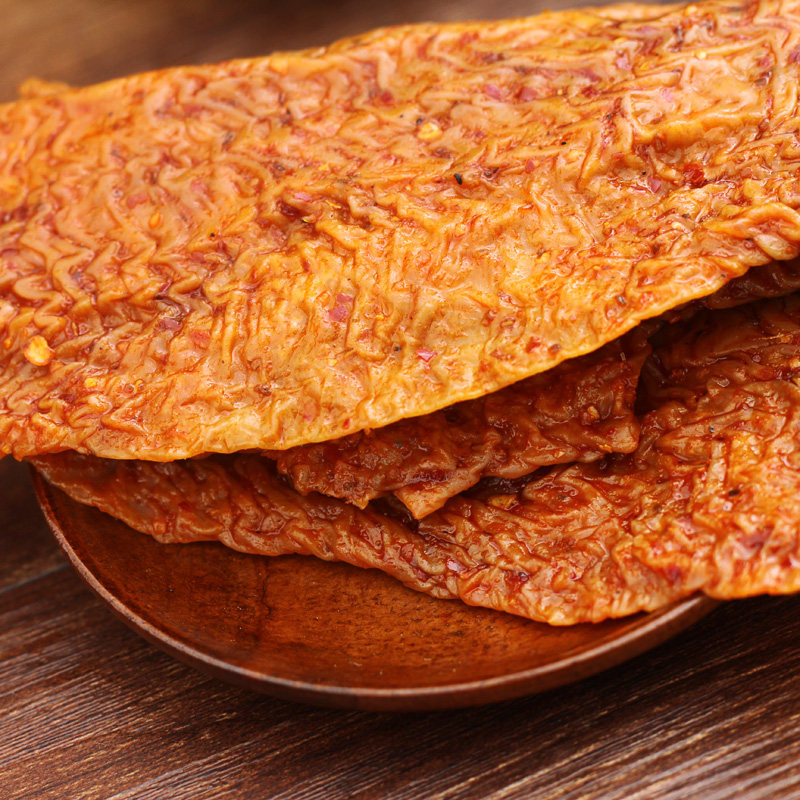 邬辣妈 蒜蓉素牛排110g/袋 豆干 辣条 辣 麻辣味小零食 休闲食品