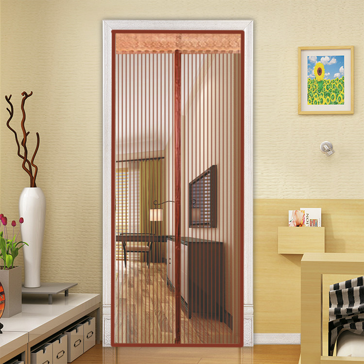 夏季防蚊门帘高档卧室防蚊子苍蝇虫子磁性软纱门定做加密方格透明