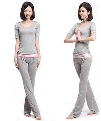 瑜伽服 套装 春夏舞蹈健身服三件套 新款韩版练功服 女正品跳操服