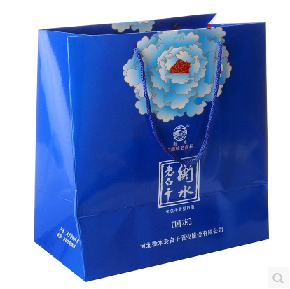 衡水老白干蓝国花41度 蓝牡丹 送礼品袋 500ml*4瓶 整箱价
