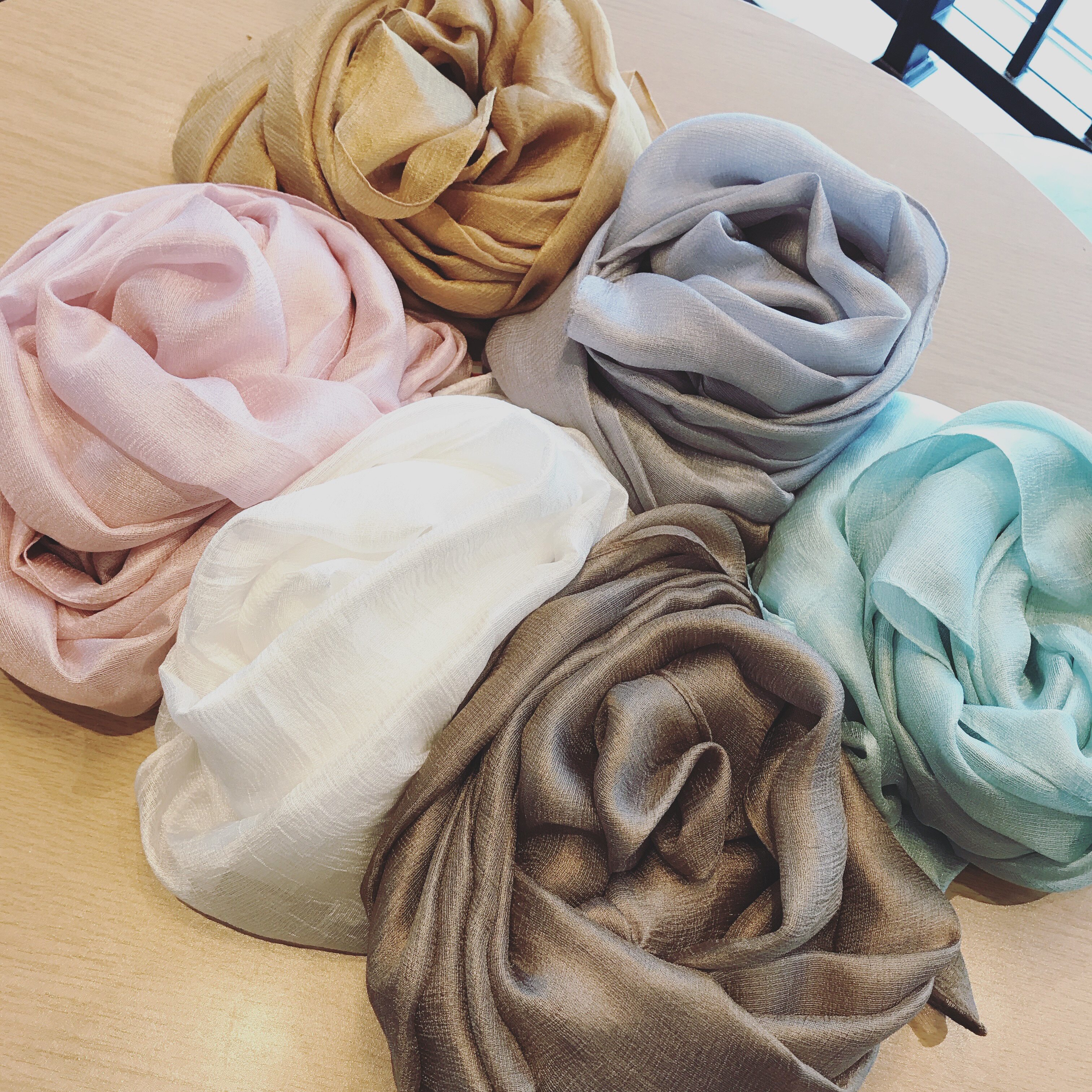 米儿家春季新款小丝巾韩版百搭装饰五角星仿真丝丝巾女小领巾围巾