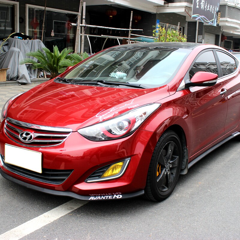 现代朗动前杠防撞胶条侧裙前后唇外饰改装前铲瑞纳小包围大包围