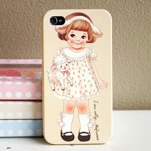 paper doll mate 英伦风娃娃 iphone 4 4s 外壳 afrocat 手机套