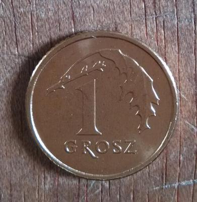波兰流通硬币1格罗申 全新原光卷拆硬币鹰版美国英国法国新西兰