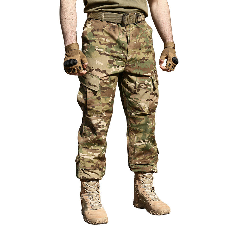 cqb正品军迷用品黑色蟒纹迷彩战术裤男工装裤修身舒适军迷迷彩裤