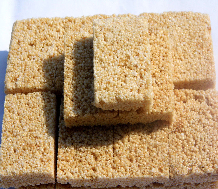 湖北天门小米糖爆冻炒米糕花2份包邮传统细米炒米仙桃荆州荆门