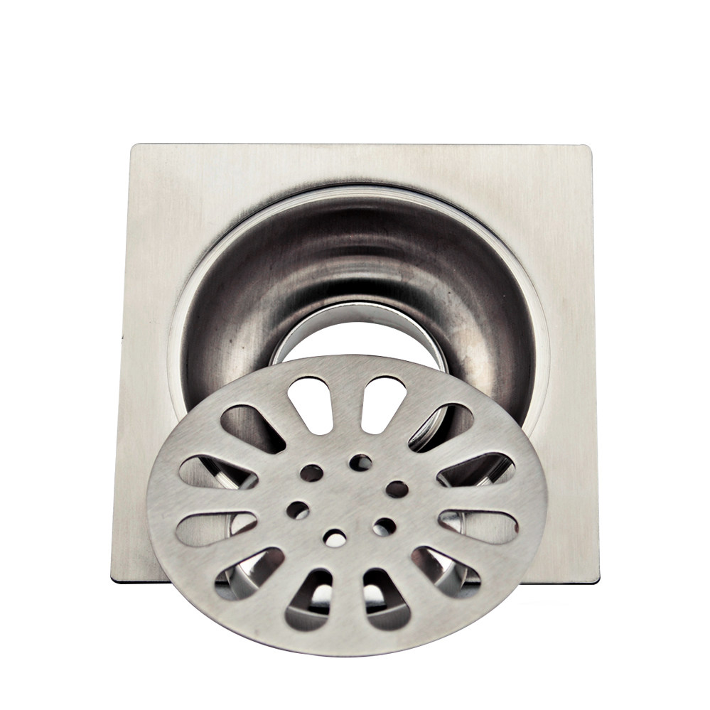 不锈钢浅水封防臭防虫地漏洗衣机地漏卫生间下水厨房地漏除臭芯
