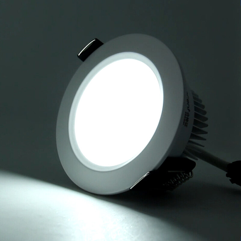 led筒灯3w三色变光变色洞灯孔灯天花灯客厅嵌入式6.5 7 7.5 8公分