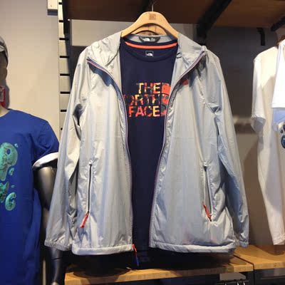 沈阳thenorthface/北面代购16年5月新品户外轻薄防风皮肤衣男cuz2