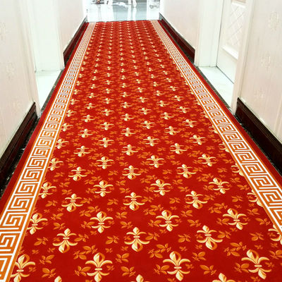 可裁剪门厅门口地垫门垫绒面过道走廊楼梯商场防滑吸水定制红地毯