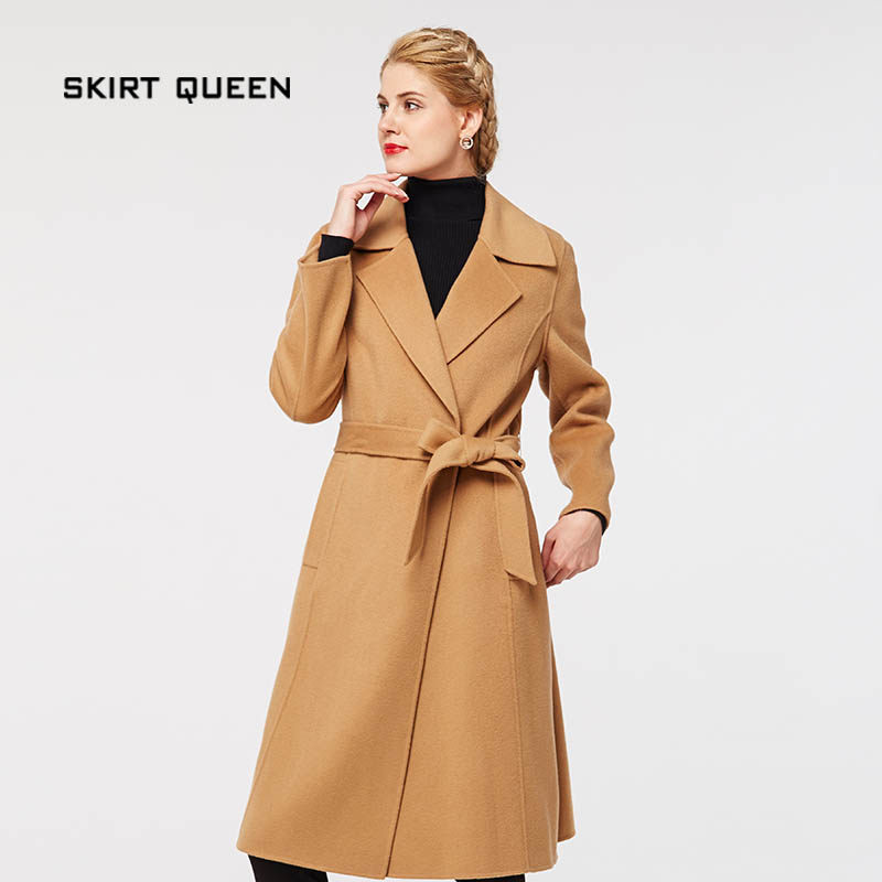 skirt queen/裙皇公主时尚修身简洁纯色长袖百搭女大衣edd-060-13