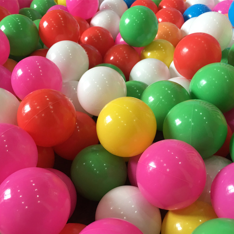 彩色球海洋球批发儿童宝宝加厚波波池婴儿塑料小球池游乐场玩具球