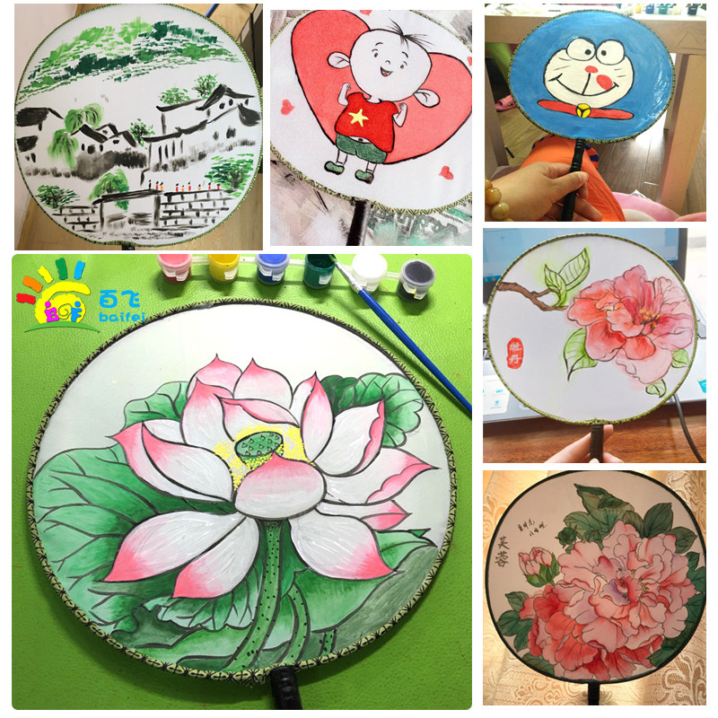 创意扇子儿童画,儿童画扇子怎么画,扇子画儿童画_大山谷图库