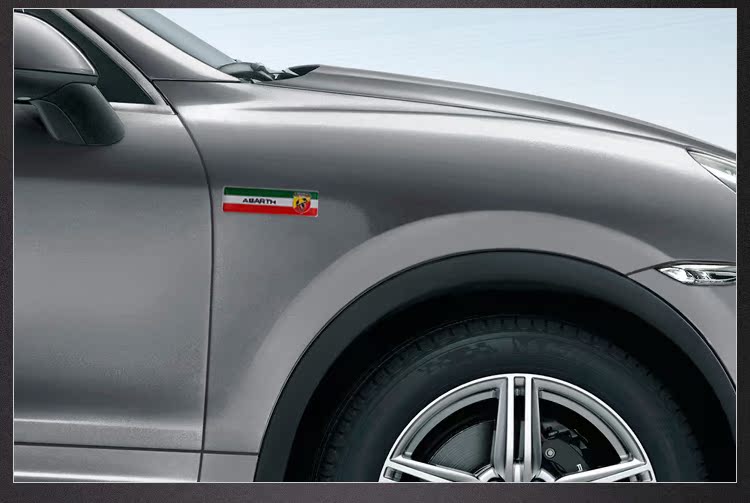 abarth阿巴斯蝎子金属车贴标装饰贴侧标 个性改装车标 3d立体车贴