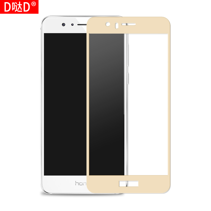 华为荣耀8钢化膜青春版v8全屏覆盖note8手机贴膜v9paly原装9八九