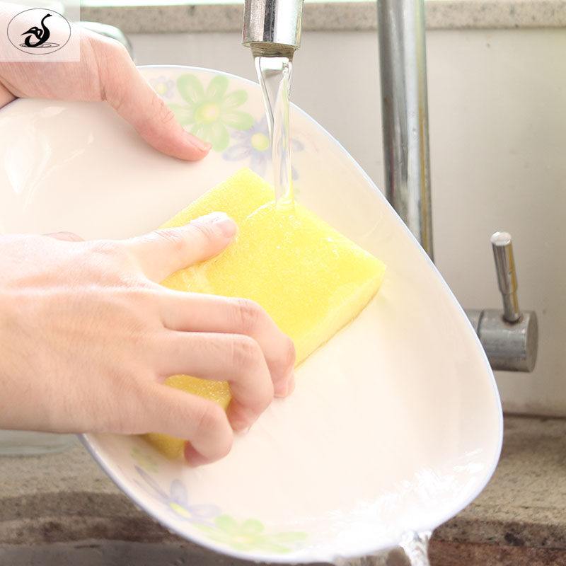 奔奔鹅海绵刷海棉百洁布神奇纳米洗碗海绵清洁块刷碗日本洗车工具