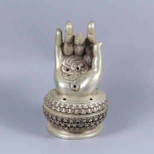 佛手 鎏金铜如意铜如意招财手摆件 热卖古玩杂项,精品黄铜鎏金佛手