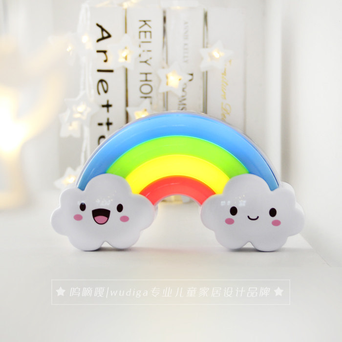 创意彩虹台灯卧室床头小夜灯节能喂奶灯婴儿夜光灯睡眠小夜灯