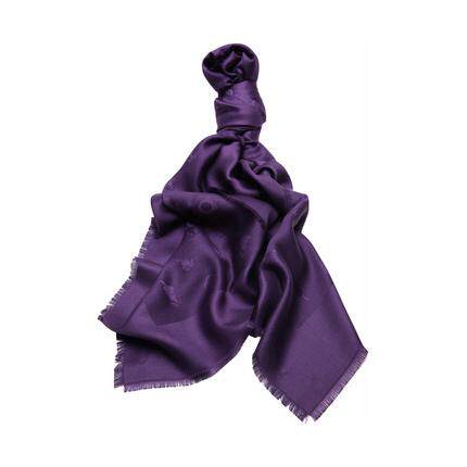 dior 紫色真丝围巾