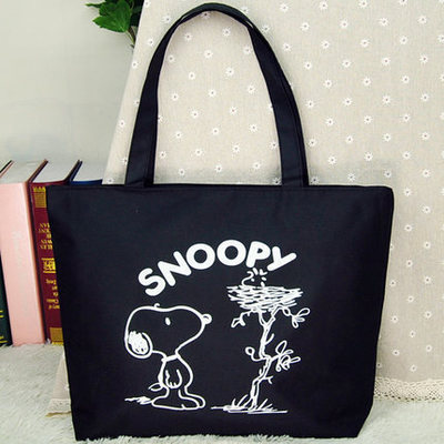 带拉链大帆布袋女单肩包妈咪帆布袋购物袋肩挎环保袋手提袋学生包