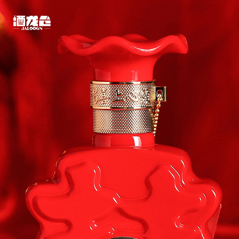 酒龙仓42度浓香型国产白酒双喜临门婚宴酒白酒个性定制酒2支装