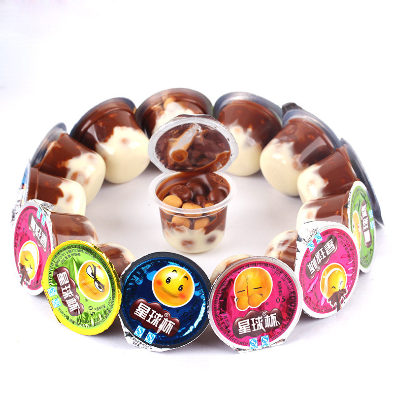 甜甜乐 星球杯1000g/390克巧克力夹心饼干粒桶装大杯儿童零食