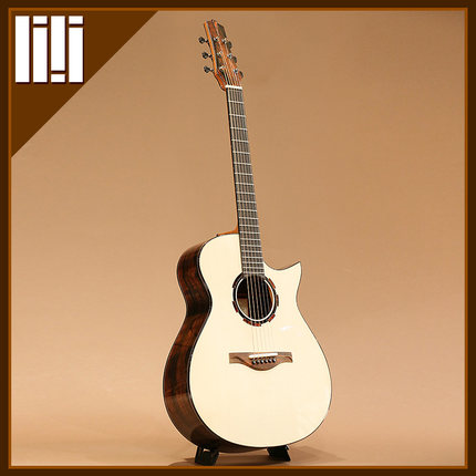 吉他平方英国lowden老邓o50云杉 东印度玫瑰木背侧 民谣原声吉他_不