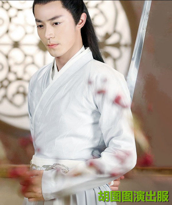 印月阁 花千骨霍建华白子画同款影视/银白色古装cos服装演出服