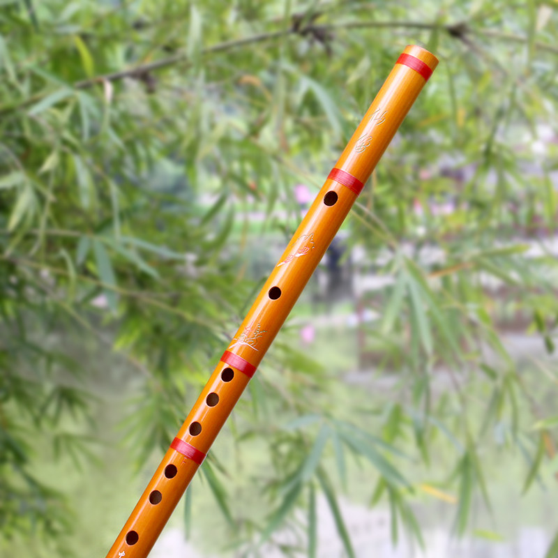 玉屏笛子 一节山竹笛子d/c/e/g/f调笛子乐器 初学入门演奏竹笛子