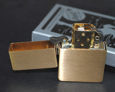 原装正品zippo芝宝打火机-绝版收藏-2015-16年纯铜1935复刻外铰链