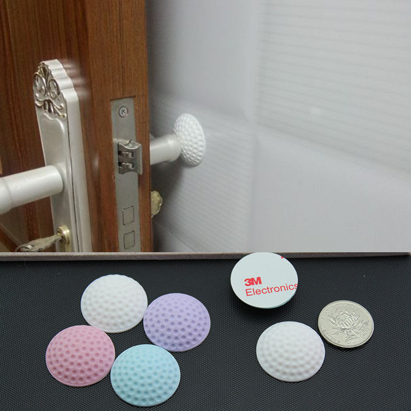 黑色100粒自粘防撞静音垫家具消音防震颗粒 马桶橱柜门窗防撞胶粒