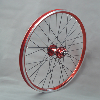 自编昆腾2培林碟刹花鼓 406 451 20寸 公路车折叠车轮组单前/后轮
