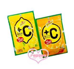 柚子 香港schweppes 玉泉忌廉 怡泉 c即食柠檬片/柚子片36g/包