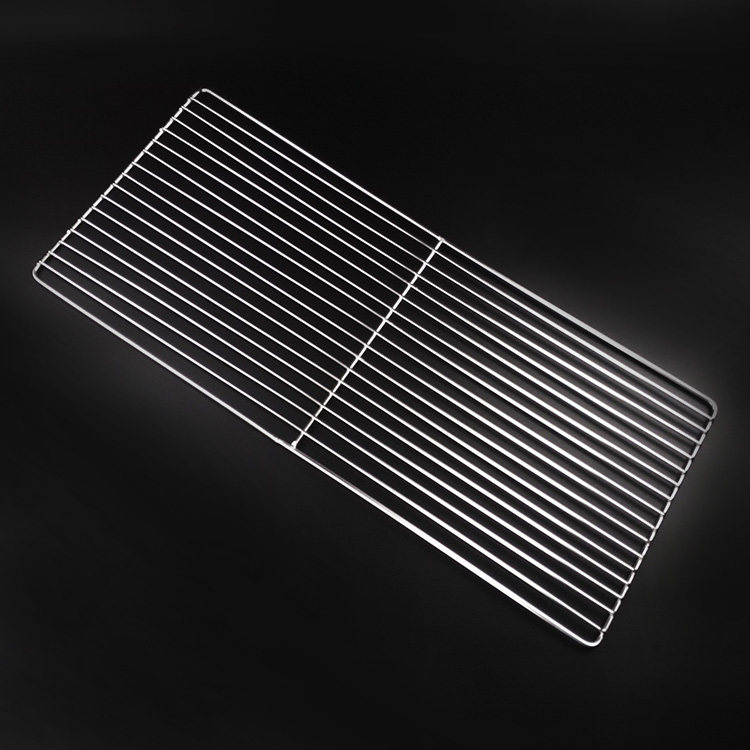 加粗烧烤网片 无磁不锈钢烧烤网 日式直条烤网架 大号户外烤肉网