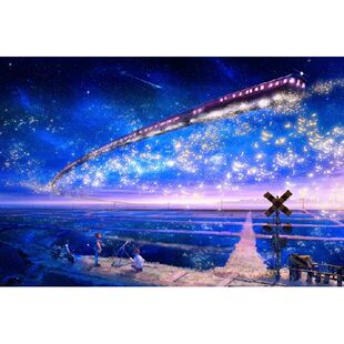 包邮1000片木质拼图动漫风景成人益智海贼王火影龙猫星空海洋列车