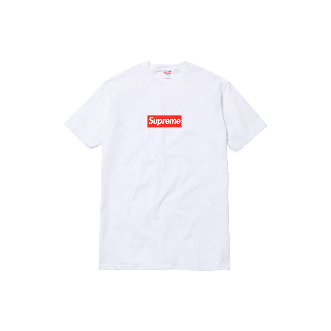 supreme suprizedesign 20周年box logo纯棉圆领无缝圆筒短袖t恤