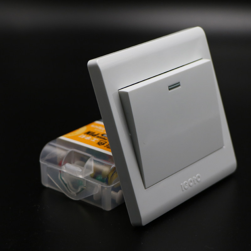 暗装一开单开单控家用86型墙壁灯开关插座面板1开一位一联开关