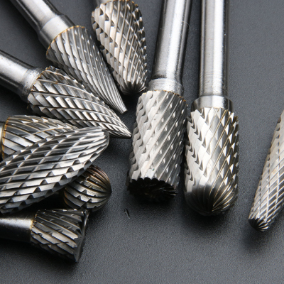 钨钢硬质合金旋转锉铣刀6mm柄钨钢磨头金属打磨头铣刀6x8 10 12mm